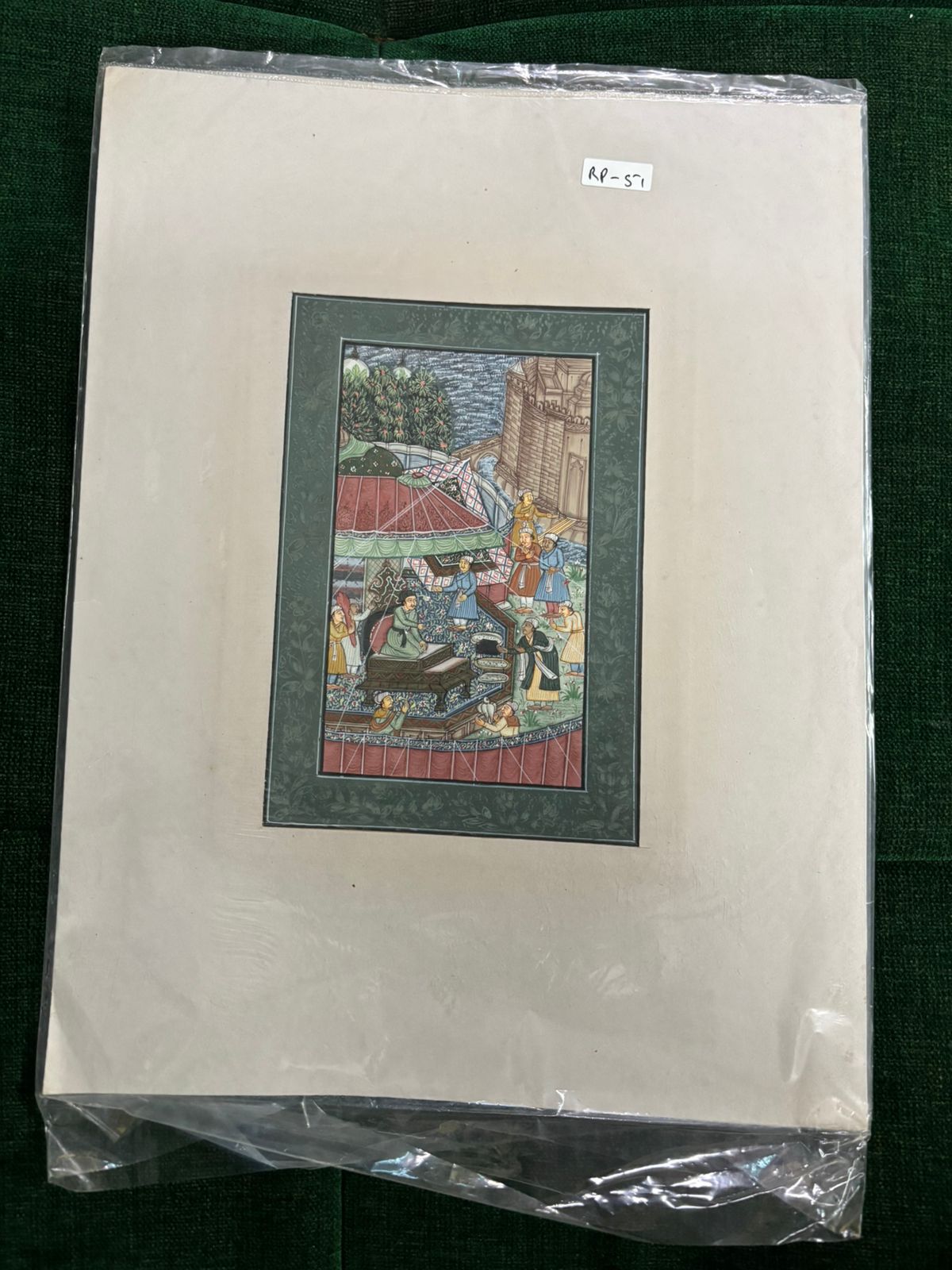 Royal Court Gathering Miniature Painting ( R P . 51 )