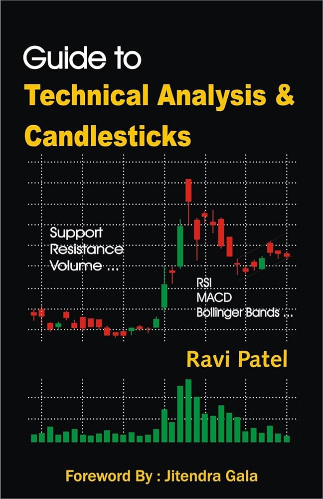Guide to Technical Analysis & Candlesticks (English) Black & White Book | Trading Chart Patterns, Candlestick Patterns, Technical Indicators & Lot More