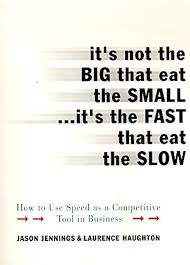 It's Not the Big That Eat the Small...It's the Fast That Eat: How to Use Speed as a Competitive Tool in Business By Jason Jennings online second hand books