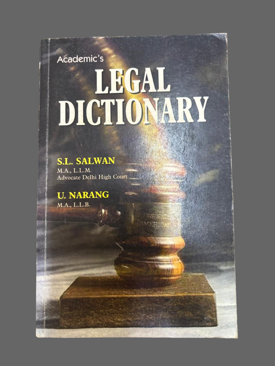 LEGAL DICTIONARY By S.L. SALWAN (Rare)