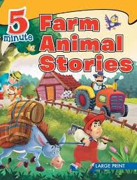 Large Print: 5 Minute Farm Animals Hardcover by Om Books Editorial Team