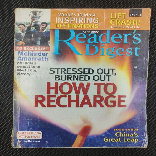 Reader’s Digest . Edition :- ( April – 2007 )