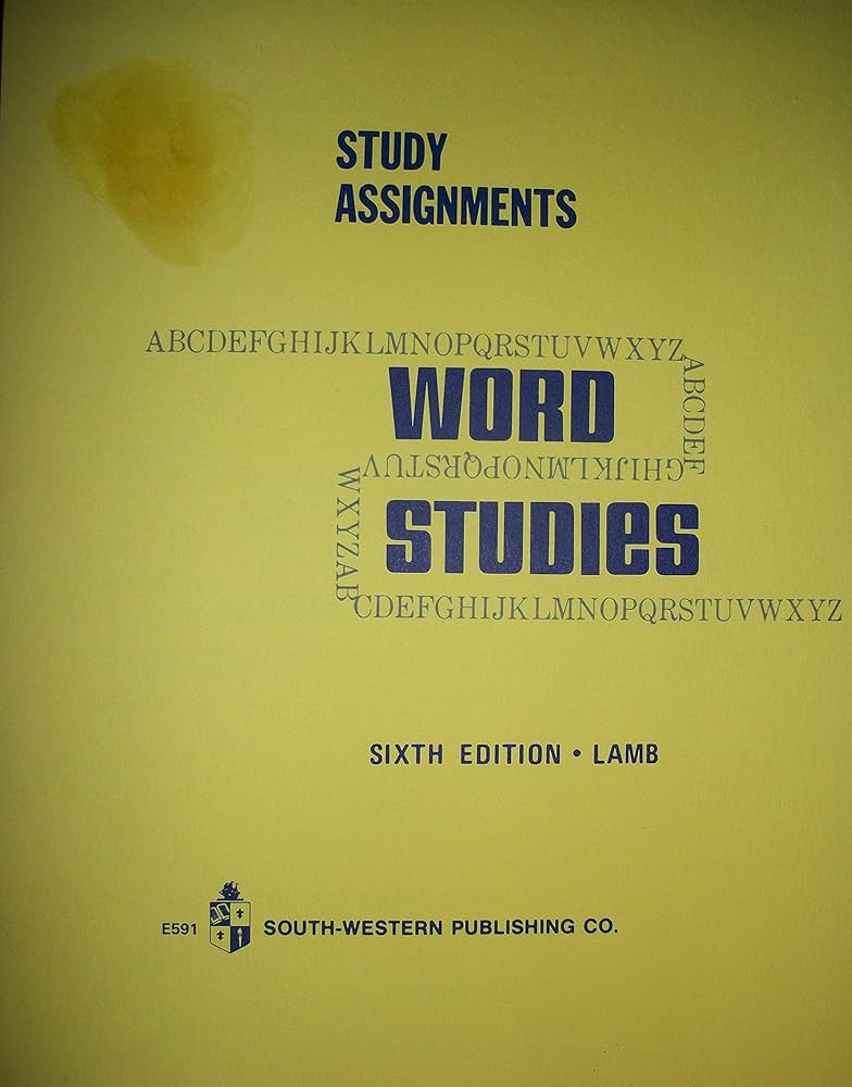 Word studies, Hardcover By Marion M Lamb