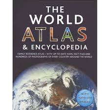 World Atlas and Encyclopedia Book (Rare)