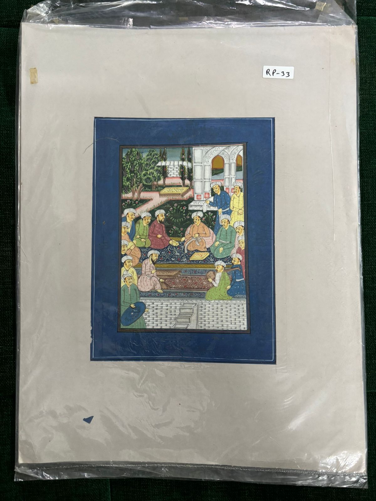Mughal Court Scene Miniature Painting Artwork ( R P . 33 )