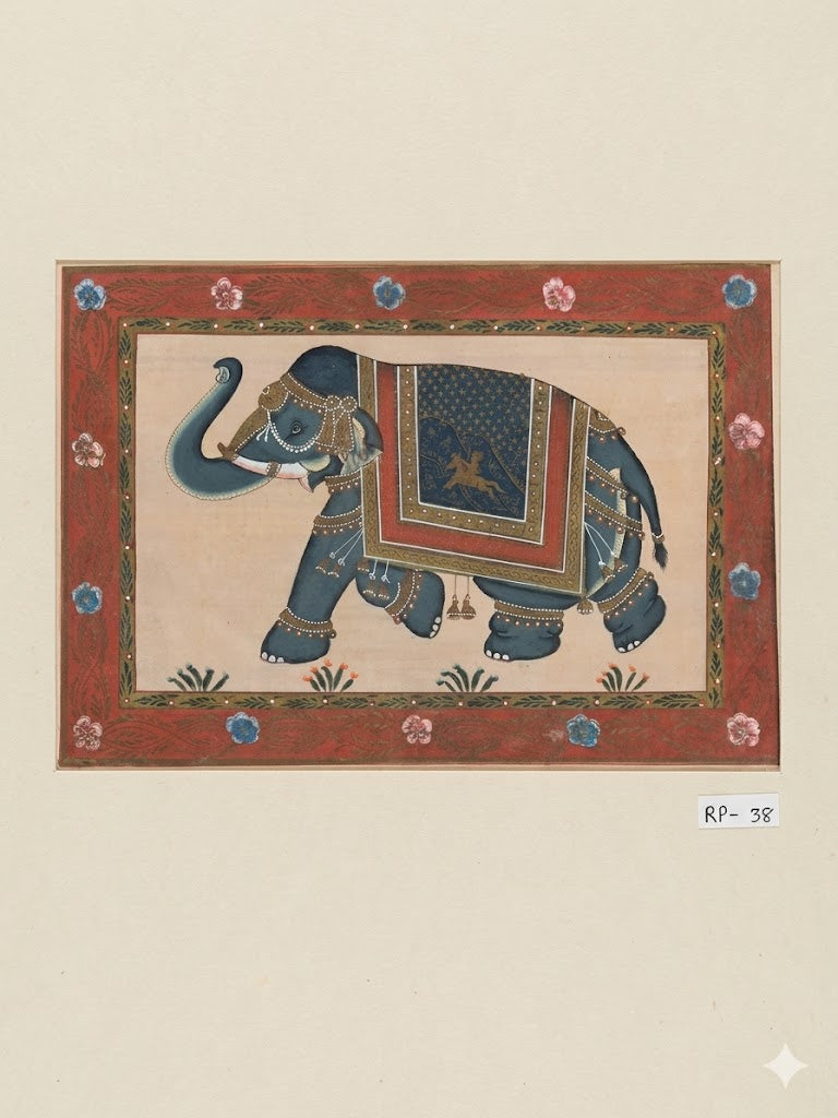 Decorative Elephant Miniature Artwork ( R P . 38 )