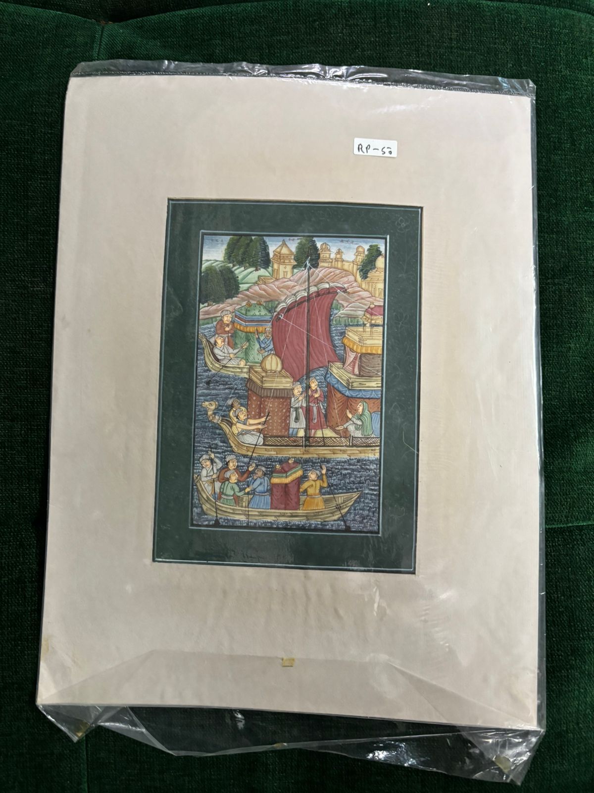 Royal River Procession – Traditional Miniature Painting ( R P . 50 )