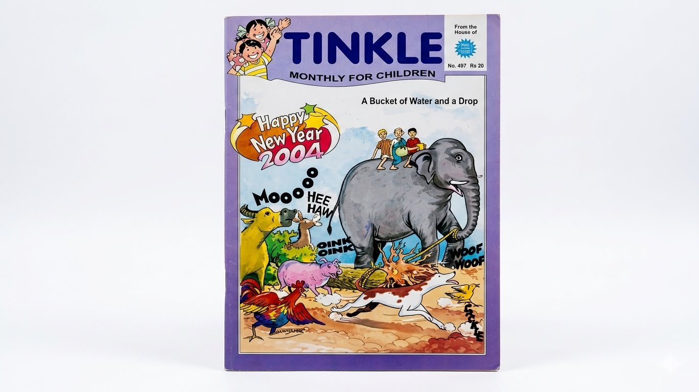 A Bucket of Water and a Drop (Tinkle Digest) By Amar Chitra Katha 
