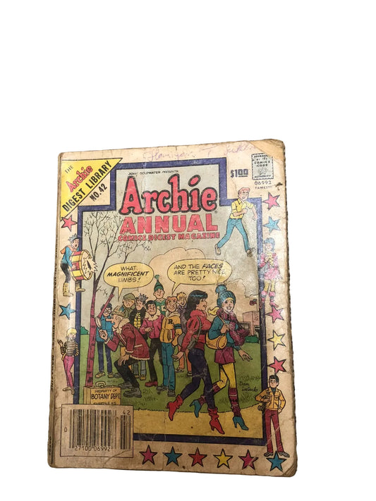 Archie Annual Comics Digest Magazine #42, published by Archie Comics 1983