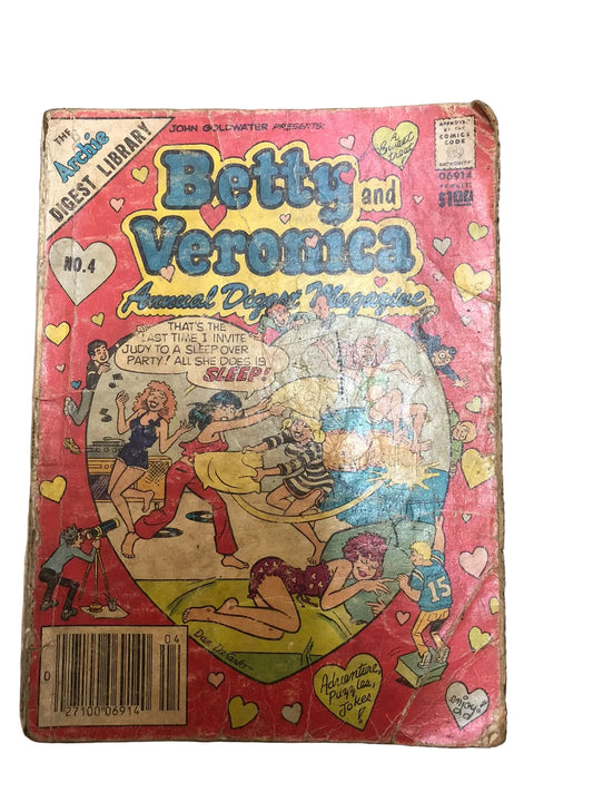  Betty and Veronica Annual Digest Magazine #4 from the Archie Digest Library, published by Archie Comics around 1982–1983