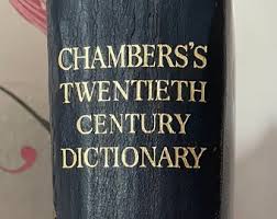 Chambers’s Twentieth Century Dictionary, Blue Leather Limited Edition of 2000 Copies, Produced Under Special Licence. Published 1942 (Rare)