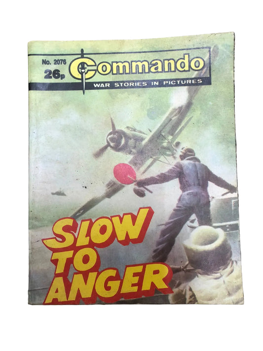 Commando: War Stories in Pictures (Issue No. 2076, titled Slow to Anger), a long-running British pocket-sized war comic published by D. C. Thomson & Co. Ltd.