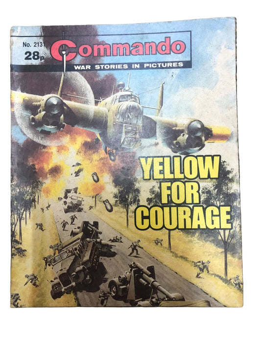 Commando: War Stories in Pictures (published by D. C. Thomson), titled "Yellow for Courage"