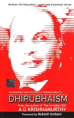 Dhirubhaism by A.G Krishnamurthy 