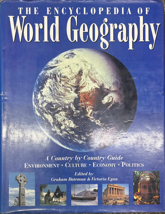 Encyclopedia of world geography Hardcover by Graham Bateman (Rare)