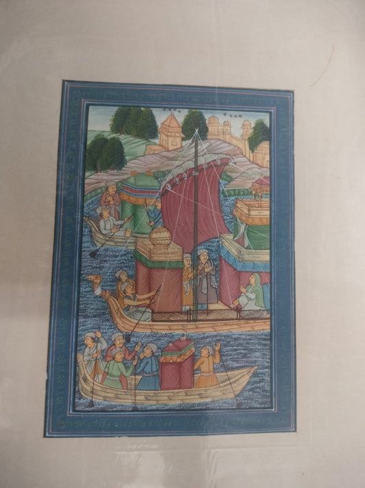 Fury of the River Old Art On Paper | Rare Arts & Painting