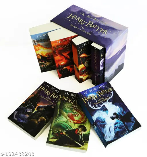 Harry Potter 7 Volume Children's Paperback, Without Box The Complete Collection (Set of 7 Volumes)