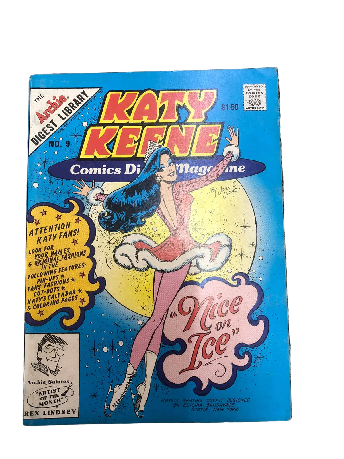 Katy Keene Comics Digest Magazine #9, published by Archie Comics in March 1990.
