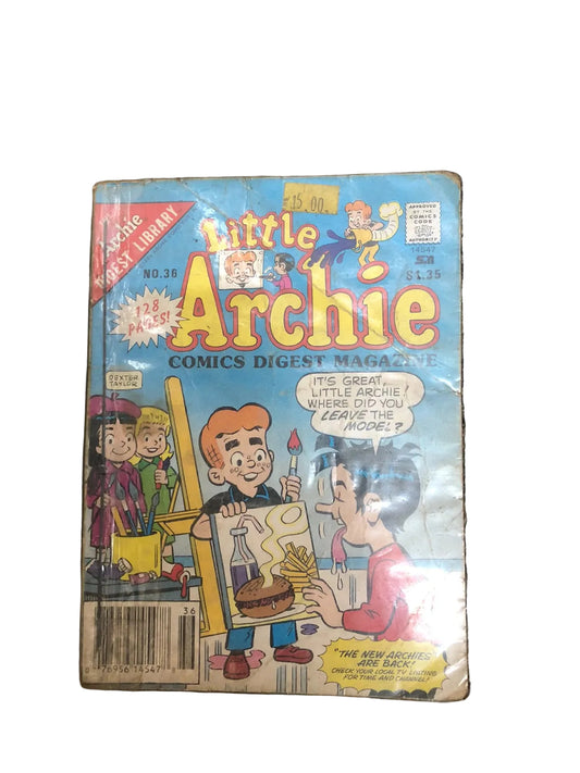 Little Archie Comics Digest Magazine (No. 36, published in May 1989 by Archie Comics).