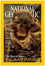National Geographic Magazine (The Race to Save INCA MUMMIES)    online second hand books
