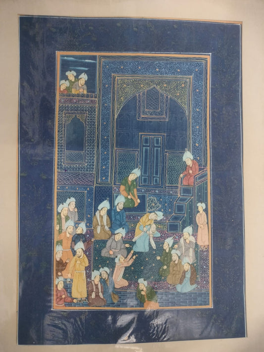 Persian Miniature Painting Handmade Fine Persia Vintage Art On Paper  | Rare Arts & Painting