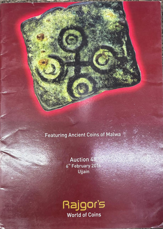 Rajgor's World of Coins," featuring ancient coins from Malwa (Rare)