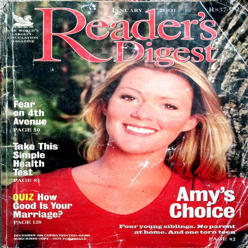 Reader’s Digest . Edition :- ( January 2001 )