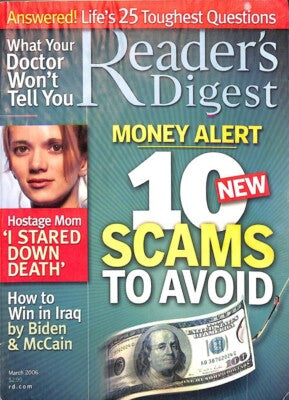 Reader’s Digest . Edition :- ( March 2006 )
