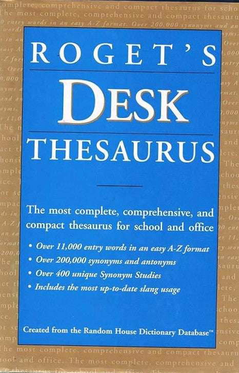 Roget's Desk Thesaurus by Random House Paperback