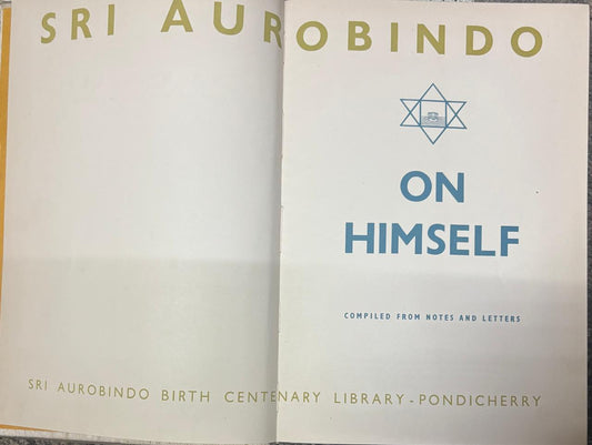 Sri Aurobindo - On Himself  (Rare)
