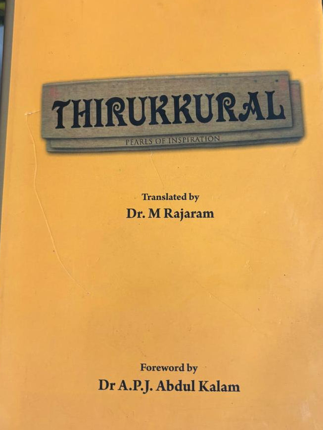 THIRUKKURAL PEARLS OF INSPIRATION Translated By Dr. M Rajaram Foreword by Dr A.P.J. Abdul Kalam   second hand books online