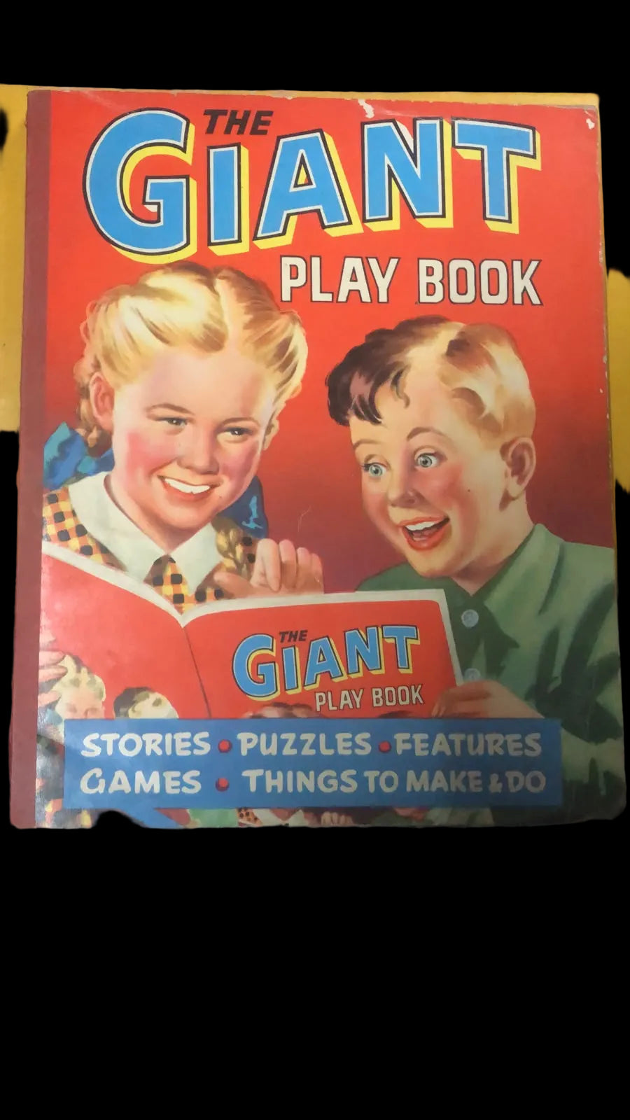 The Giant Playbook, a children's activity and story book from the 1950s (RARE)
