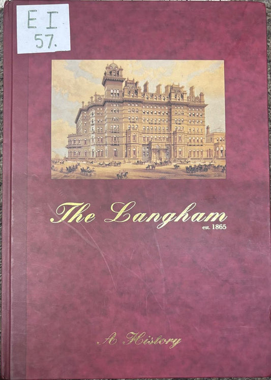 The Langham Book by Tom Steel (Rare)
