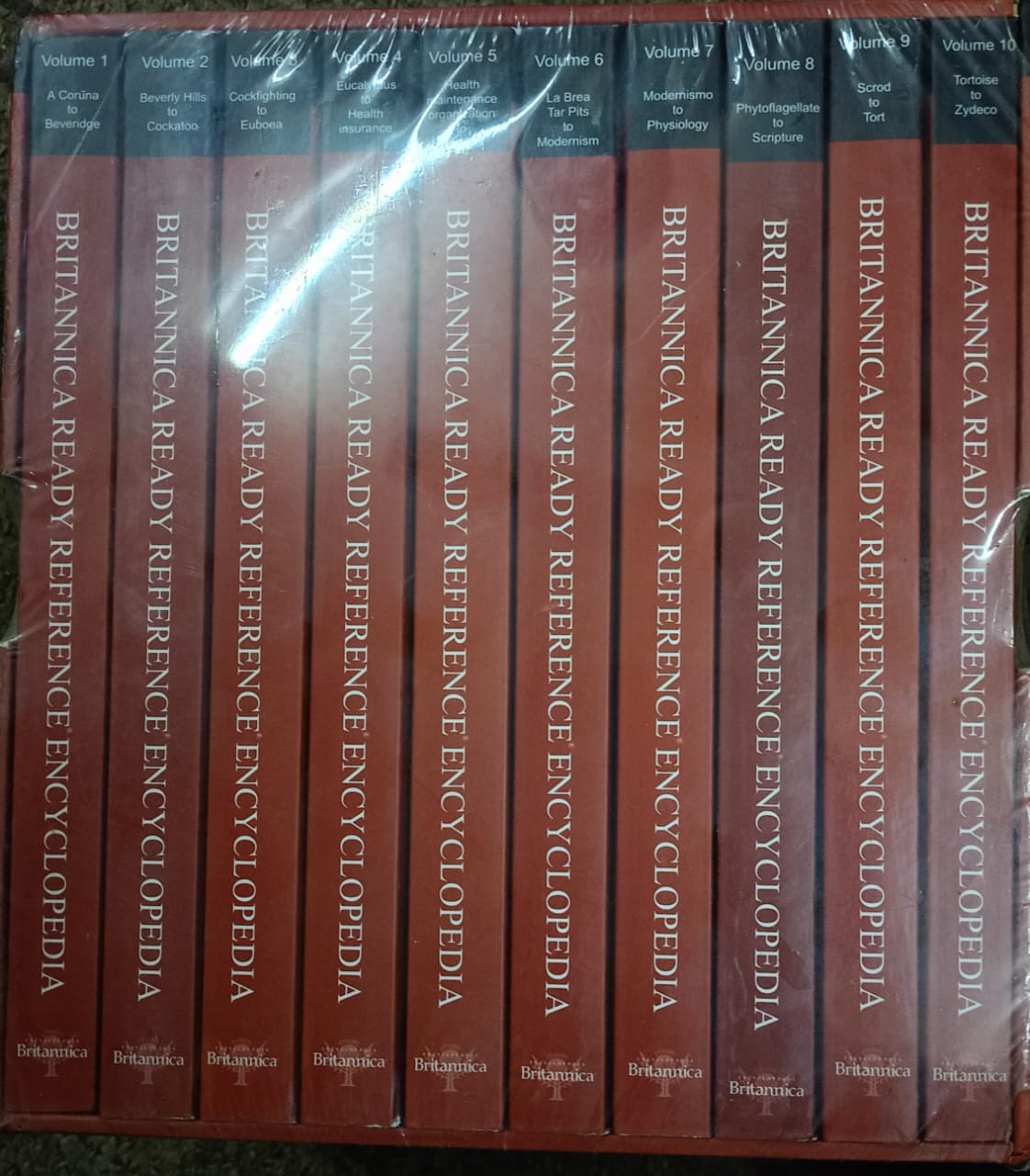 Britannica ready reference encyclopedia Vol:1-10 [Hardcover] (Rare)